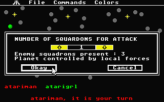 Galactic Empires atari screenshot